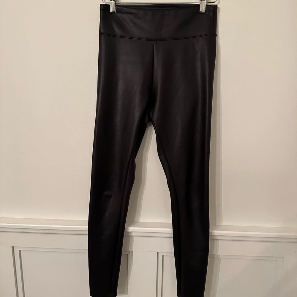 Express Black Faux Leather Leggings